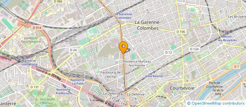 localisation de l'entreprise UNIPREST à COURBEVOIE