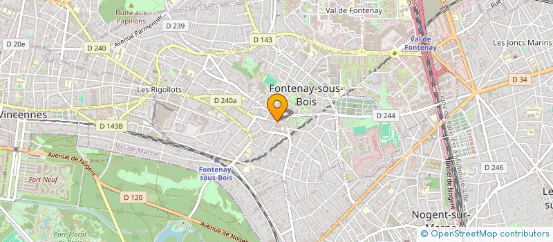 localisation de l'entreprise UNIPRICE à FONTENAY-SOUS-BOIS