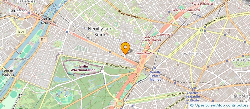 localisation de l'entreprise UNIPROD à NEUILLY-SUR-SEINE