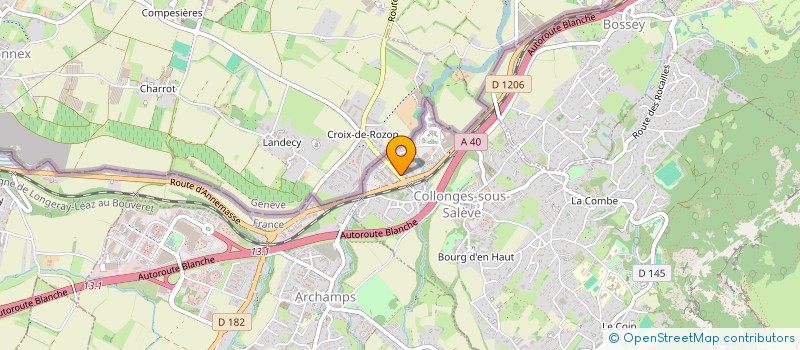 localisation de l'entreprise UNIQ  COLLONGES-SOUS-SALEVE