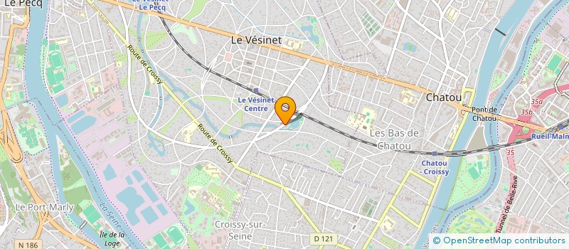 localisation de l'entreprise UNIQ HELENE AMSELLEM à LE VESINET