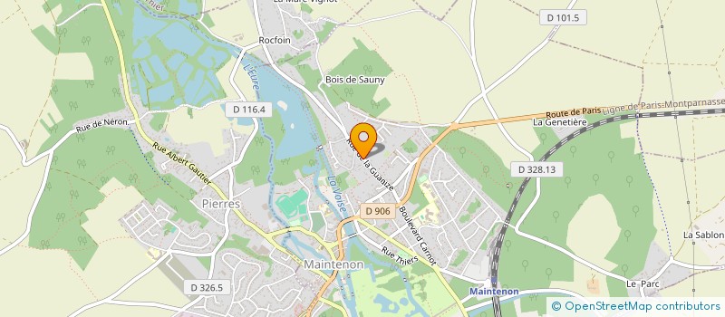 localisation de l'entreprise UNIQAM DESIGN  MAINTENON