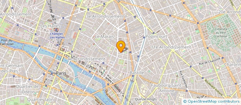 localisation de l'entreprise UNIQUE INSIDERS  PARIS 03