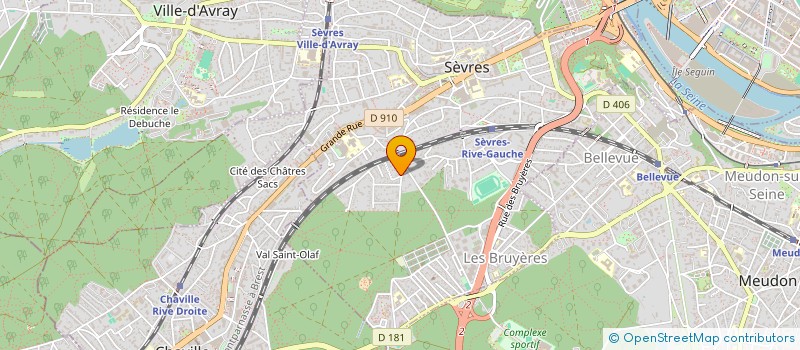 localisation de l'entreprise UNIQUENESS à SEVRES