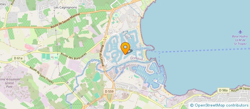 localisation de l'entreprise UNIR à GRIMAUD
