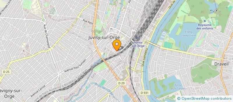 localisation de l'entreprise UNIR NOS FORCES POUR NOS VILLES à JUVISY-SUR-ORGE