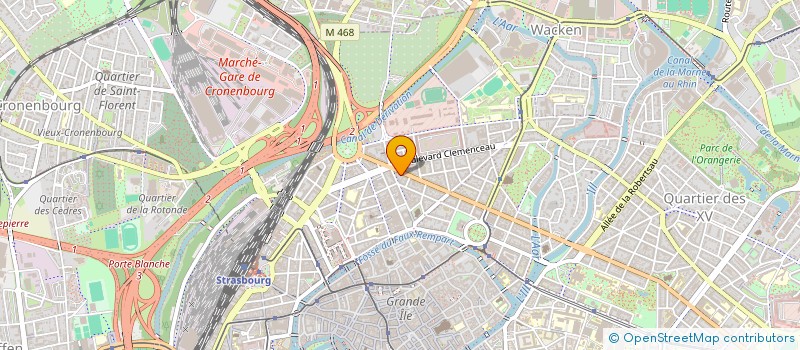 localisation de l'entreprise UNIREZO à STRASBOURG