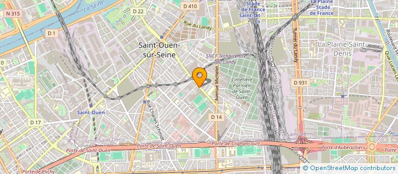 localisation de l'entreprise UNIS INDUSTRIE à SAINT-OUEN-SUR-SEINE