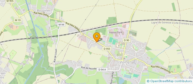 localisation de l'entreprise UNIS, LE COEUR A L'OUVRAGE  CYSOING