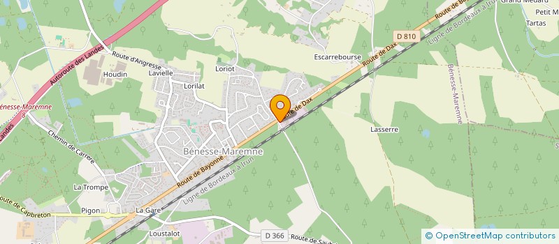 localisation de l'entreprise UNIS PAR LE SPORT  BENESSE-MAREMNE