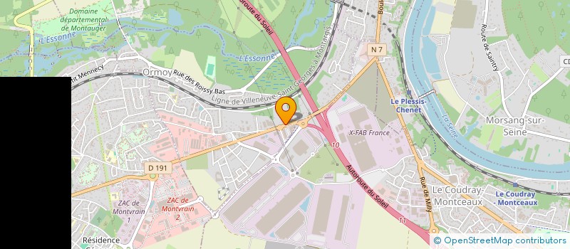 localisation de l'entreprise UNIS POUR CORBEIL-ESSONNES  ORMOY