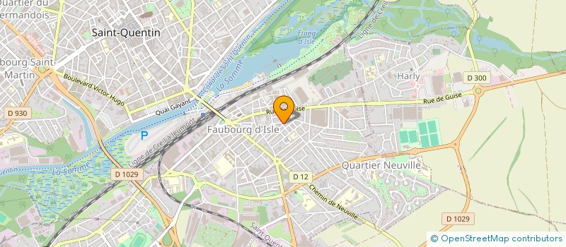localisation de l'entreprise UNIS POUR L'HUMANITE 02 à SAINT-QUENTIN