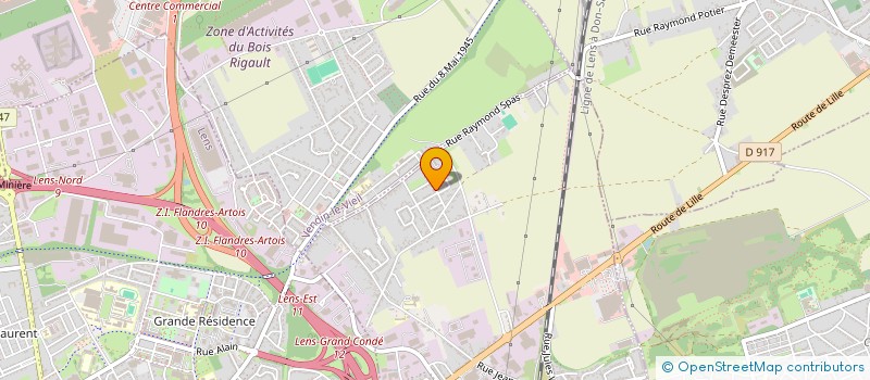 localisation de l'entreprise UNIS POUR LA CITE 8 (UC8)  LOISON-SOUS-LENS