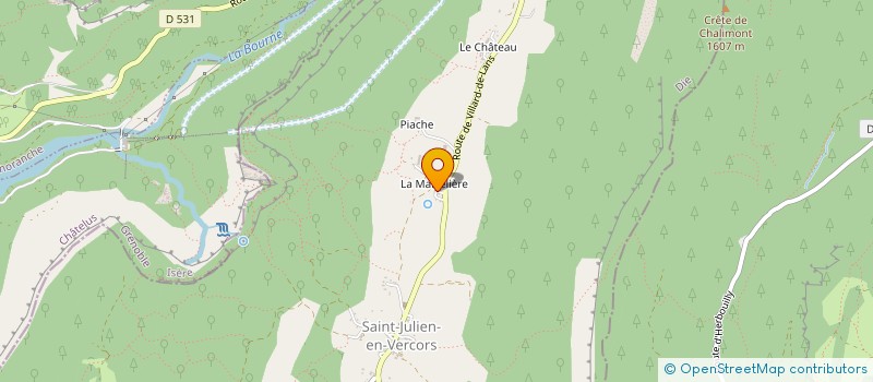 localisation de l'entreprise UNIS POUR LA RURALITE  SAINT-JULIEN-EN-VERCORS