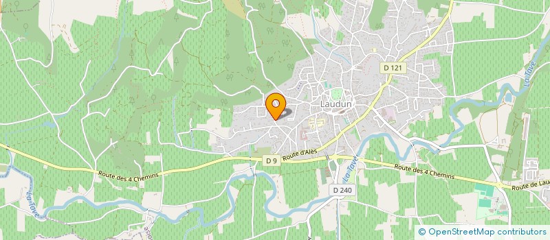 localisation de l'entreprise UNIS POUR LAUDUN L'ARDOISE - ULLA  LAUDUN-L'ARDOISE