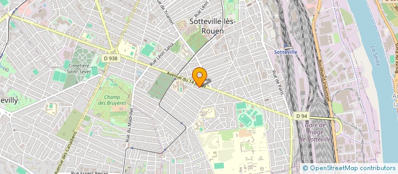 localisation de l'entreprise UNIS POUR LES SOTTEVILLAIS.ES  SOTTEVILLE-LES-ROUEN