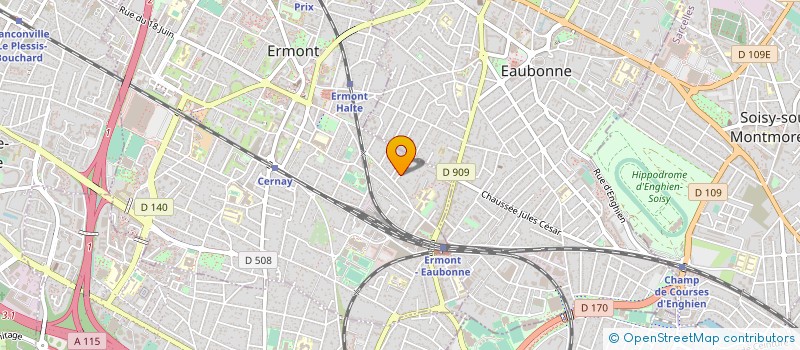 localisation de l'entreprise UNIS-SON  ERMONT