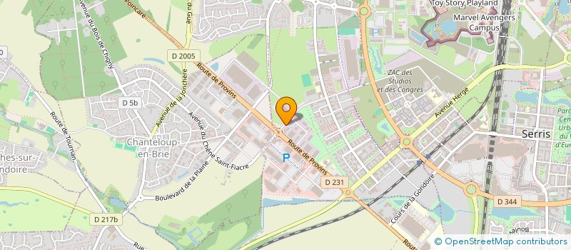 localisation de l'entreprise UNIS-V'AIR  MONTEVRAIN