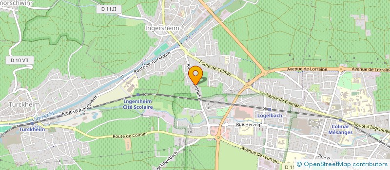 localisation de l'entreprise UNIS VERS BIO à INGERSHEIM