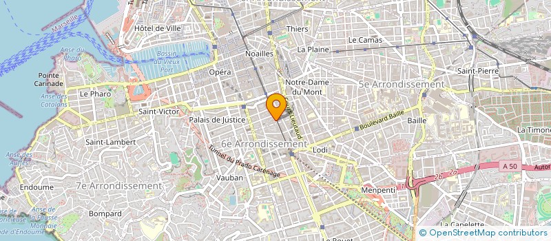 localisation de l'entreprise UNIS VERS LE NET  MARSEILLE