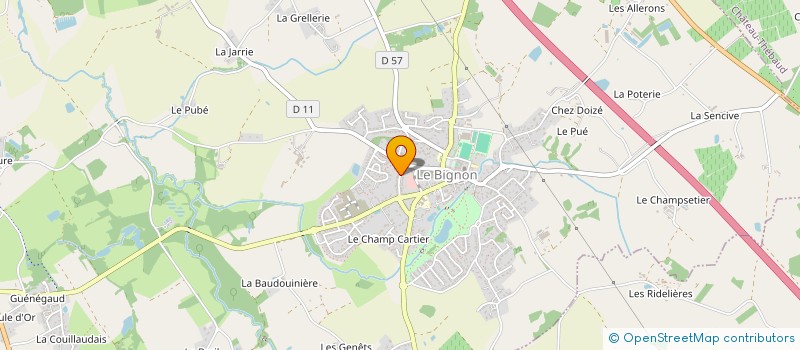 localisation de l'entreprise UNIS-VERS LEBRETON  LE BIGNON