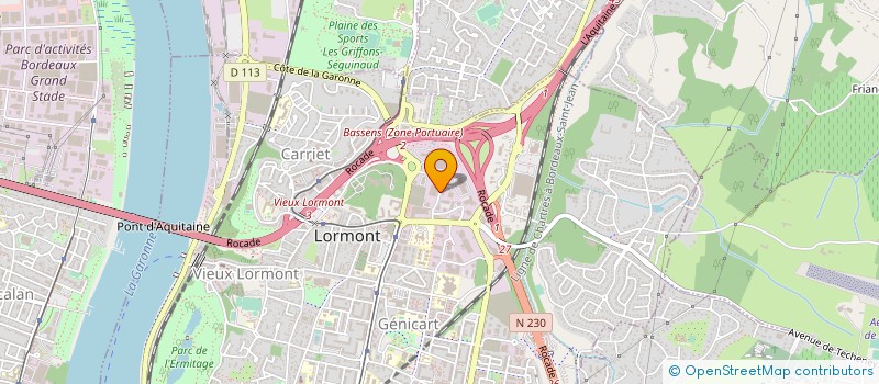 localisation de l'entreprise UNIS VERT HABITAT 33 à LORMONT
