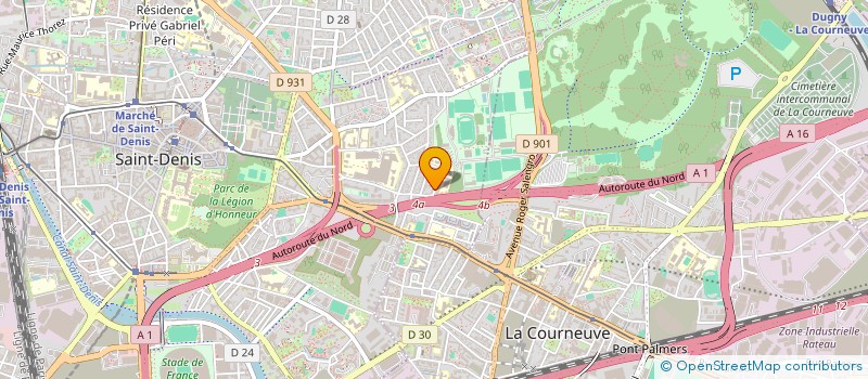 localisation de l'entreprise UNISAAD  SAINT-DENIS