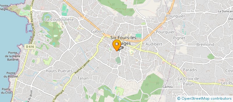 localisation de l'entreprise UNISAB'AILES CREATIONS à SIX-FOURS-LES-PLAGES