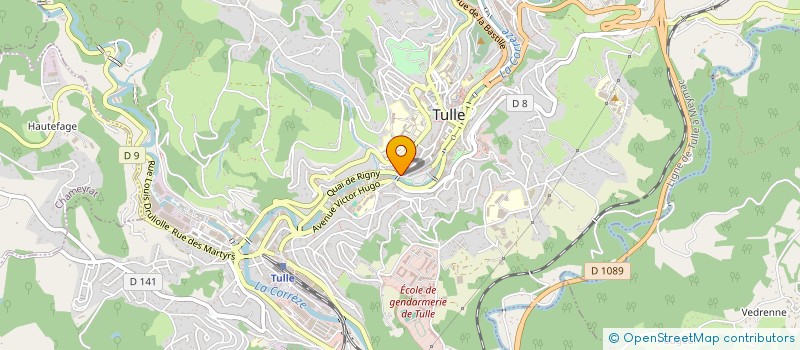 localisation de l'entreprise UNISERVICES  TULLE