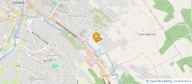 localisation de l'entreprise UNISFORME  CASTRES