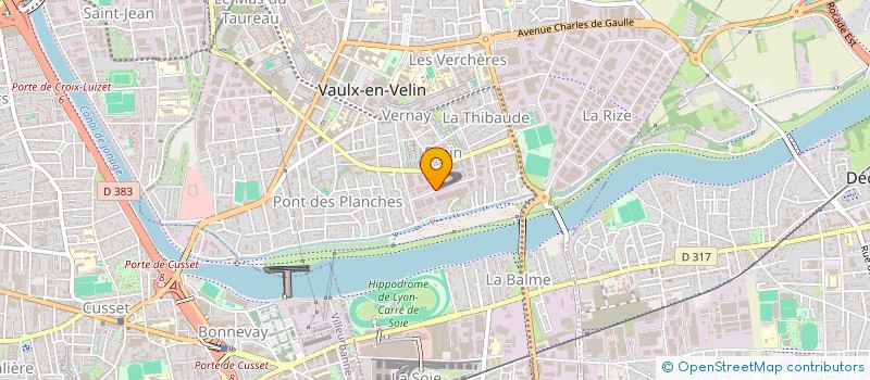 localisation de l'entreprise UNISOL à VAULX-EN-VELIN