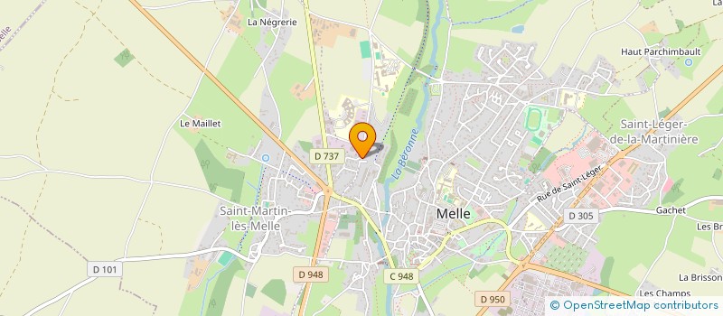 localisation de l'entreprise UNISOLIS  MELLE