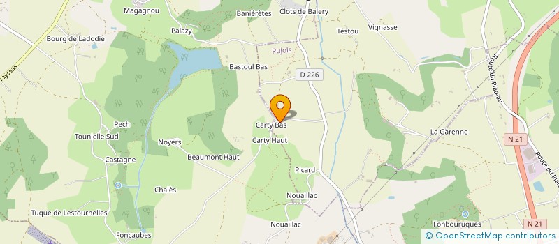 localisation de l'entreprise UNISON  PUJOLS