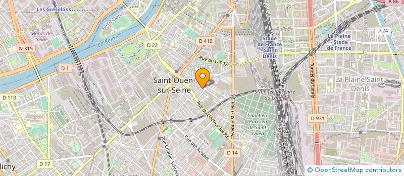 localisation de l'entreprise UNISSON à SAINT-OUEN-SUR-SEINE