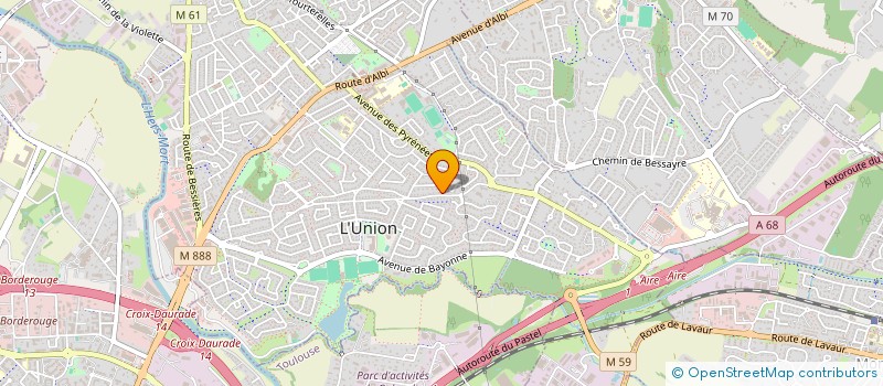 localisation de l'entreprise UNISSON  L'UNION