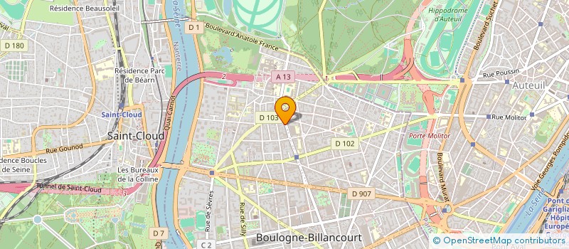 localisation de l'entreprise UNISSON BOULOGNE à BOULOGNE-BILLANCOURT