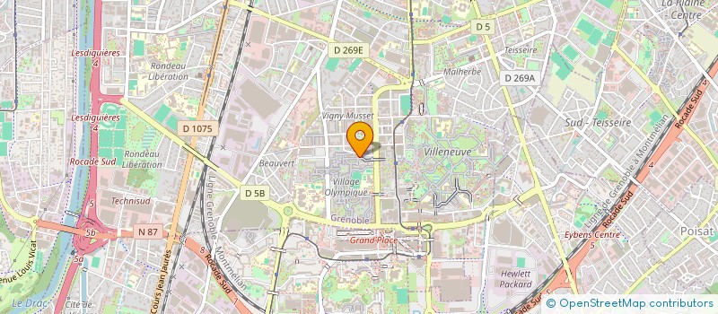 localisation de l'entreprise UNISSONS INSERTION à GRENOBLE