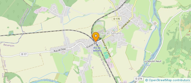 localisation de l'entreprise UNISSONS NOUS POUR LENA ET NOE  ARC-ET-SENANS