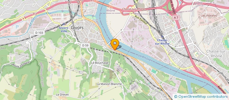 localisation de l'entreprise UNISUPPLY  GIVORS