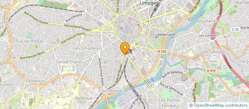 localisation de l'entreprise UNISYLVA  LIMOGES