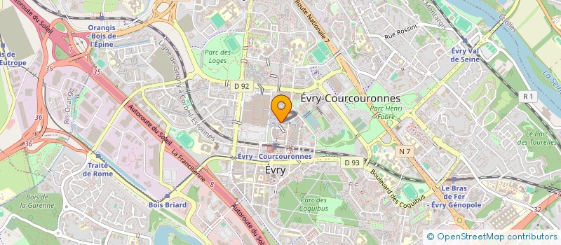 localisation de l'entreprise UNITAIRES ESSONNE à EVRY-COURCOURONNES