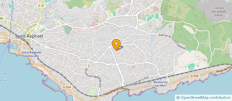 localisation de l'entreprise UNITAPER  SAINT-RAPHAEL