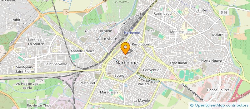 localisation de l'entreprise UNITE  NARBONNE