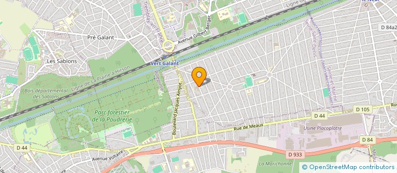localisation de l'entreprise UNITE D'ACCUEIL DES URGENCES VERT GALANT à TREMBLAY-EN-FRANCE