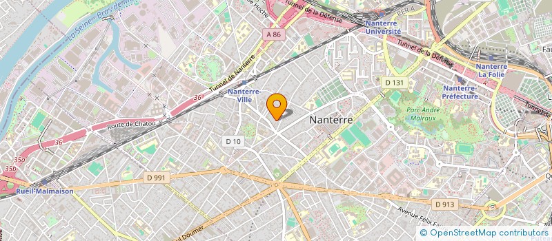 localisation de l'entreprise UNITE D'AUTODIALYSE DE NANTERRE à NANTERRE