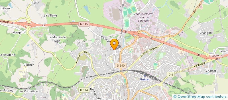 localisation de l'entreprise UNITE DE DEVELOPPEMENT DES PREMIERS SECOURS DE LA CREUSE à GUERET
