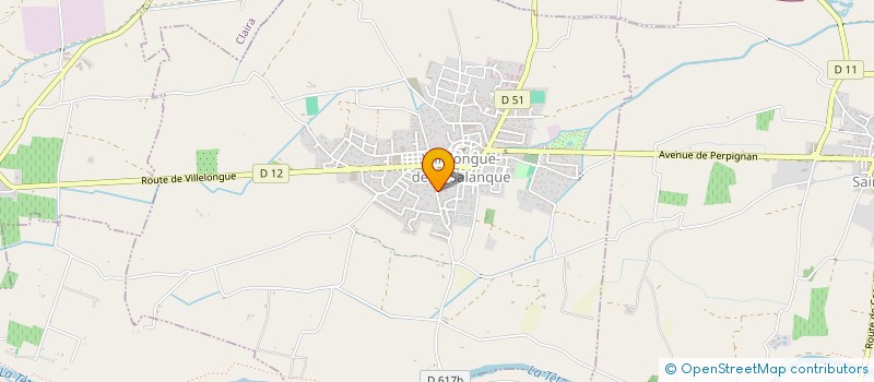 localisation de l'entreprise UNITE DE DEVELOPPEMENT RURAL  VILLELONGUE-DE-LA-SALANQUE