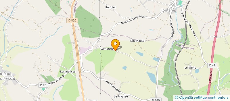 localisation de l'entreprise UNITE DE FORMATION, DE SECOURS ET D'INSTRUCTION 46  MONTDOUMERC