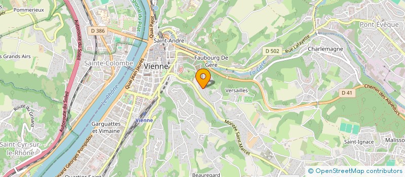 localisation de l'entreprise UNITE DE PROD  VIENNE