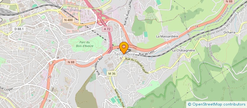 localisation de l'entreprise UNITE DE SOINS A DOMICILE à SAINT-ETIENNE